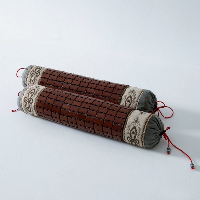 91家纺网 家纺一手货源 找家纺 （总）莉迪娅 2026新款保健枕头茶叶颈椎枕头竹片护颈枕小圆枕骨头枕