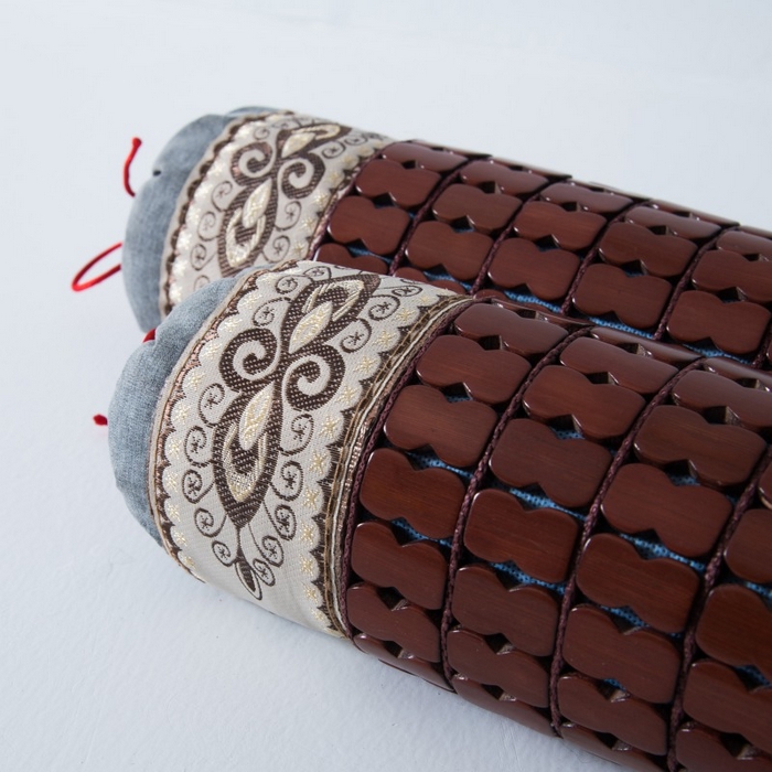 91家纺网 家纺一手货源 找家纺 （总）莉迪娅 2026新款保健枕头茶叶颈椎枕头竹片护颈枕小圆枕骨头枕