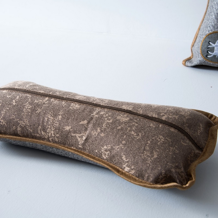 91家纺网 家纺一手货源 找家纺 莉迪娅 2025新款保健枕头茶叶颈椎枕头竹片护颈枕小圆枕骨头枕 一路有你咖