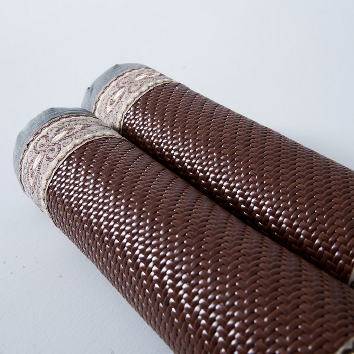 91家纺网 家纺一手货源 找家纺 莉迪娅 2025新款保健枕头茶叶颈椎枕头竹片护颈枕小圆枕骨头枕 野山藤小圆枕