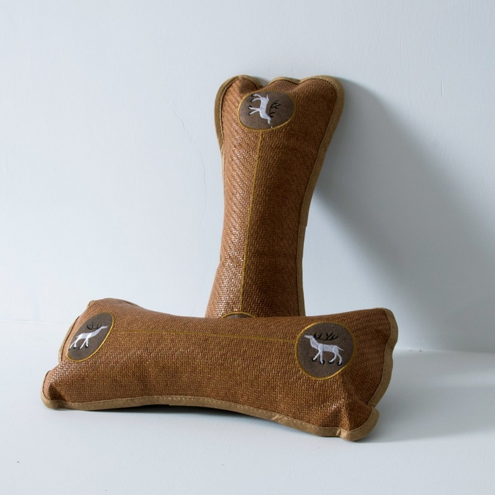 91家纺网 家纺一手货源 找家纺 莉迪娅 2025新款保健枕头茶叶颈椎枕头竹片护颈枕小圆枕骨头枕 一路有你咖