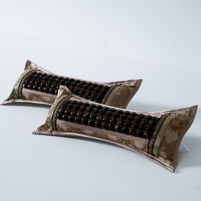 91家纺网 家纺一手货源 找家纺 莉迪娅 2025新款保健枕头茶叶颈椎枕头竹片护颈枕小圆枕骨头枕 玉石枕