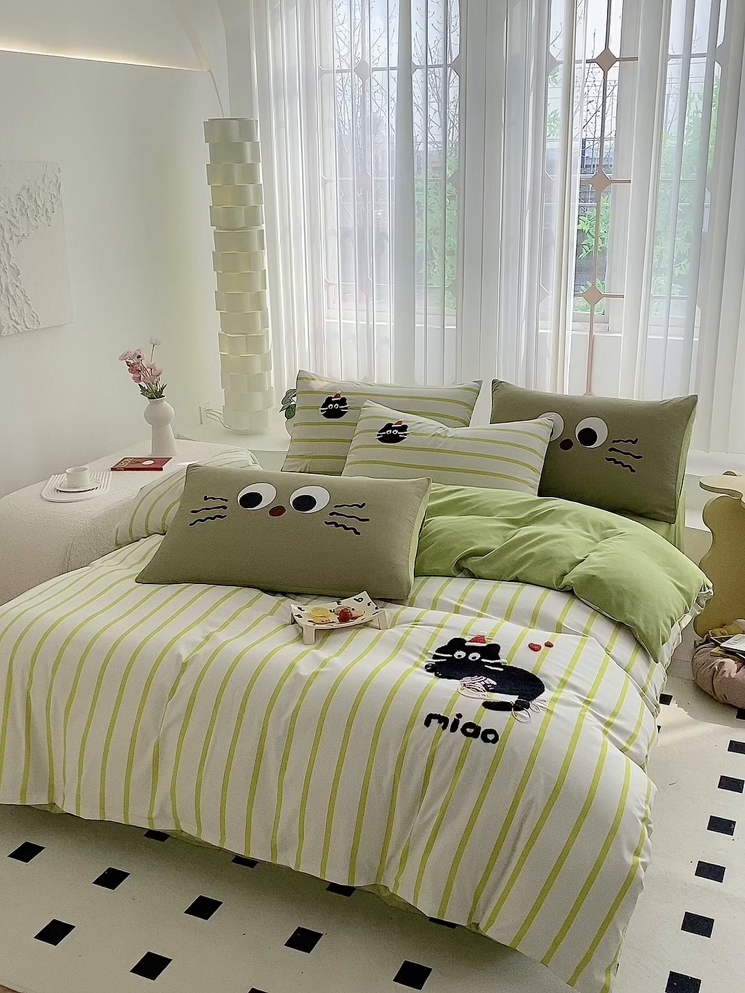 91家纺网 家纺一手货源 找家纺 （总）眷恋家纺 2026新款多巴胺水洗棉毛巾绣四件套