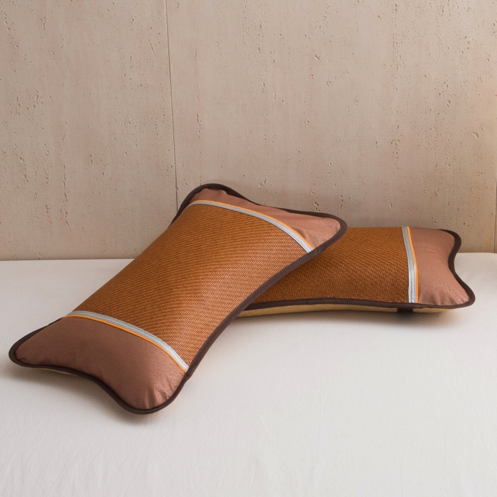 莉迪娅 2026新款茶叶枕荞麦枕枕头枕芯夏季凉席枕头 小号圆角咖色