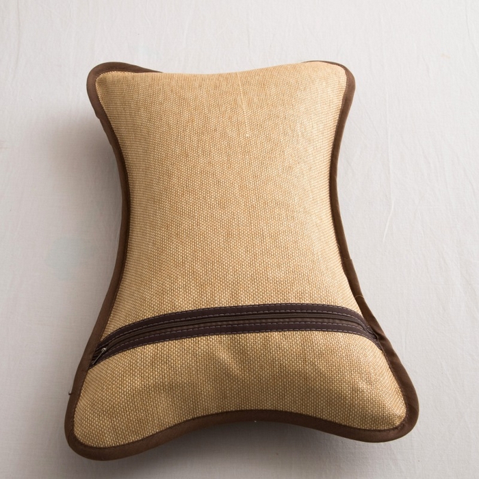 91家纺网 家纺一手货源 找家纺 莉迪娅 2026新款茶叶枕荞麦枕枕头枕芯夏季凉席枕头 小号圆角麻灰