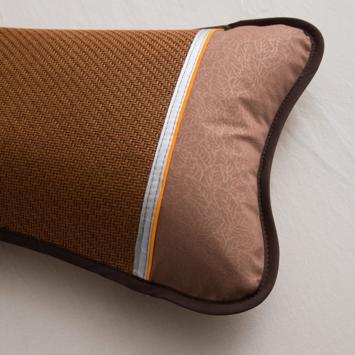 91家纺网 家纺一手货源 找家纺 莉迪娅 2026新款茶叶枕荞麦枕枕头枕芯夏季凉席枕头 小号圆角咖色