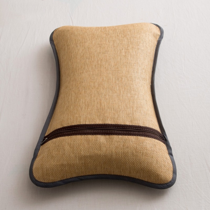 91家纺网 家纺一手货源 找家纺 莉迪娅 2026新款茶叶枕荞麦枕枕头枕芯夏季凉席枕头 小号圆角灰