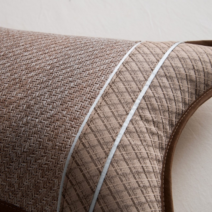 91家纺网 家纺一手货源 找家纺 莉迪娅 2026新款茶叶枕荞麦枕枕头枕芯夏季凉席枕头 小号圆角麻灰