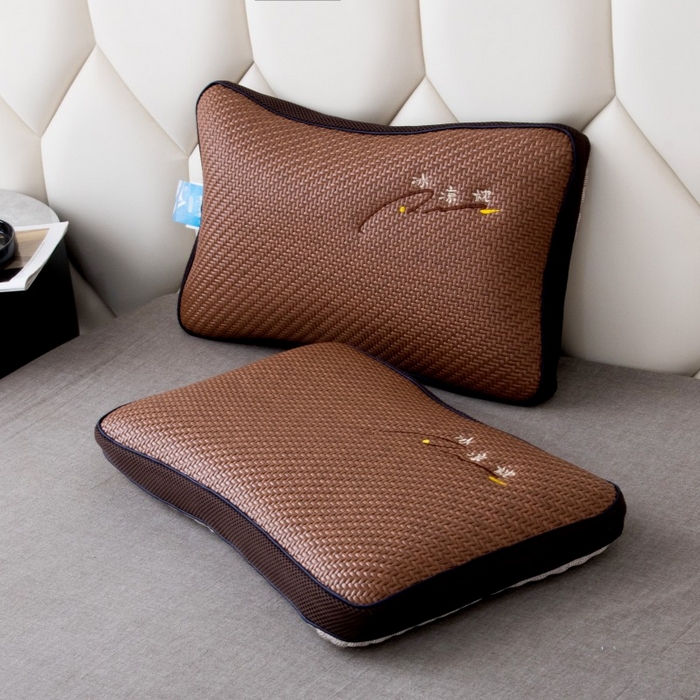 91家纺网 家纺一手货源 找家纺 （总）莉迪娅 2026新款蝶形荞麦壳枕头荞麦枕凉席枕头夏季枕头