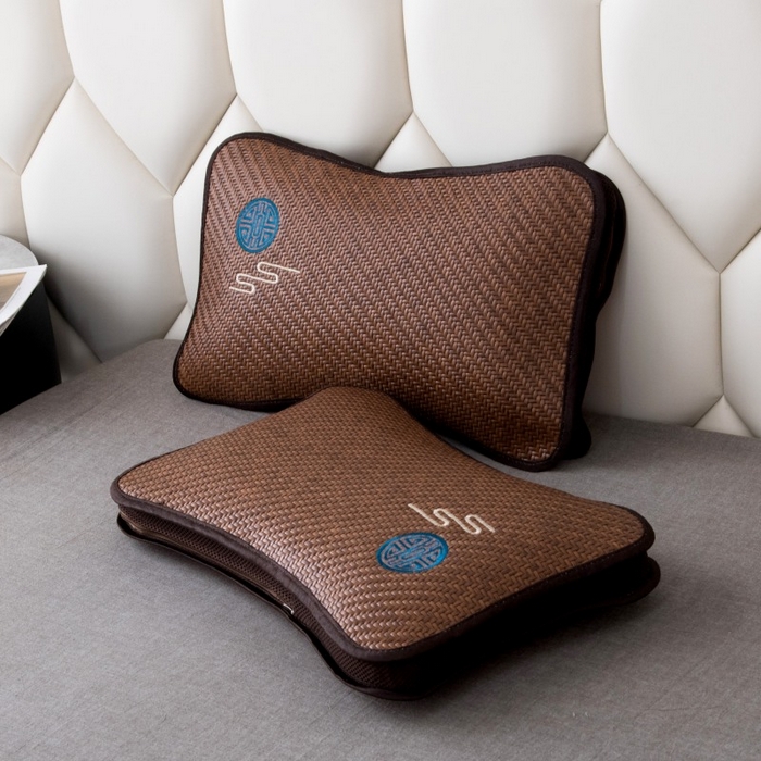 莉迪娅 2026新款蝶形荞麦壳枕头荞麦枕凉席枕头夏季枕头 花容月貌