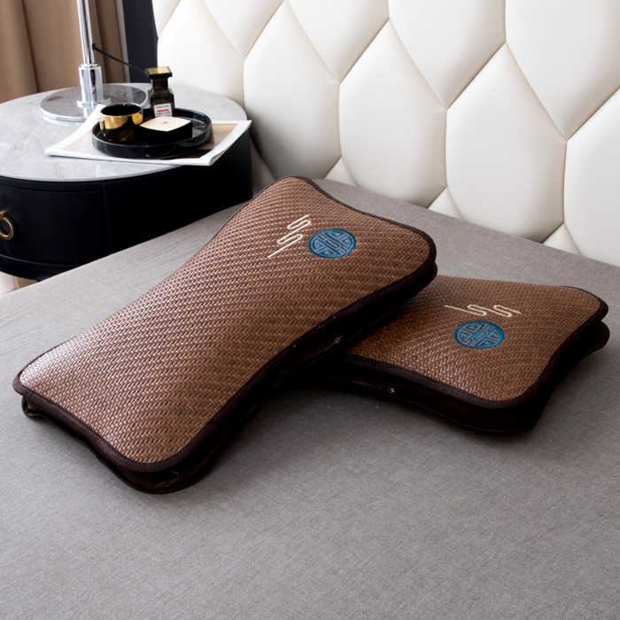 91家纺网 家纺一手货源 找家纺 莉迪娅 2026新款蝶形荞麦壳枕头荞麦枕凉席枕头夏季枕头 花容月貌