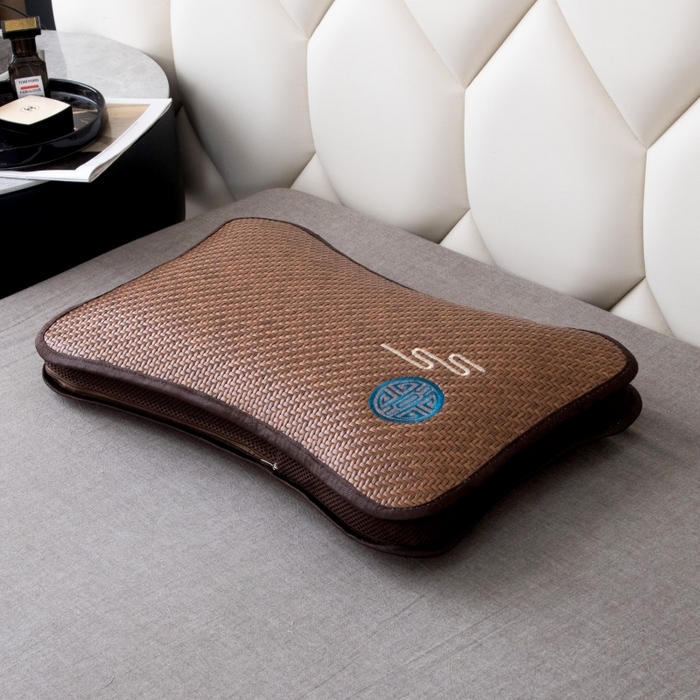 91家纺网 家纺一手货源 找家纺 莉迪娅 2026新款蝶形荞麦壳枕头荞麦枕凉席枕头夏季枕头 花容月貌