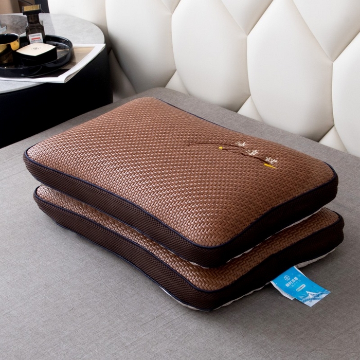 91家纺网 家纺一手货源 找家纺 莉迪娅 2026新款蝶形荞麦壳枕头荞麦枕凉席枕头夏季枕头 冰凉枕