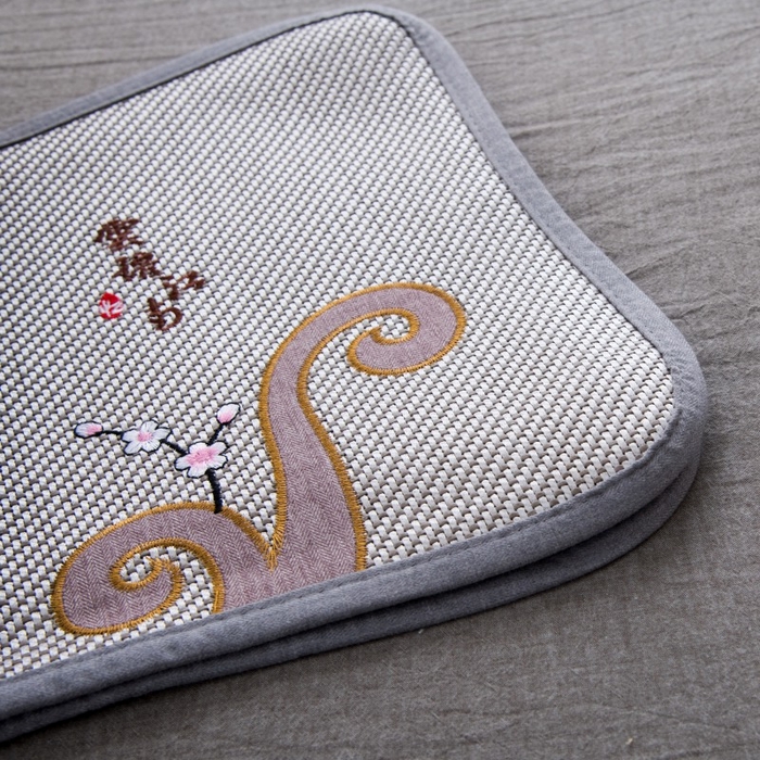 91家纺网 家纺一手货源 找家纺 莉迪娅 2026新款蝶形荞麦壳枕头荞麦枕凉席枕头夏季枕头 喜上眉梢灰