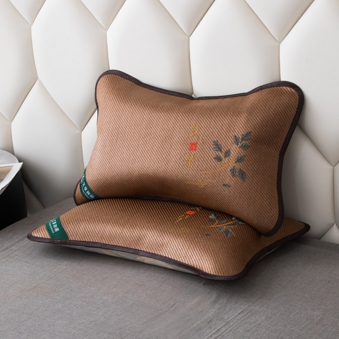 91家纺网 家纺一手货源 找家纺 （总）莉迪娅 2026新款荞麦壳枕头枕芯夏季凉席藤席枕头夏凉枕