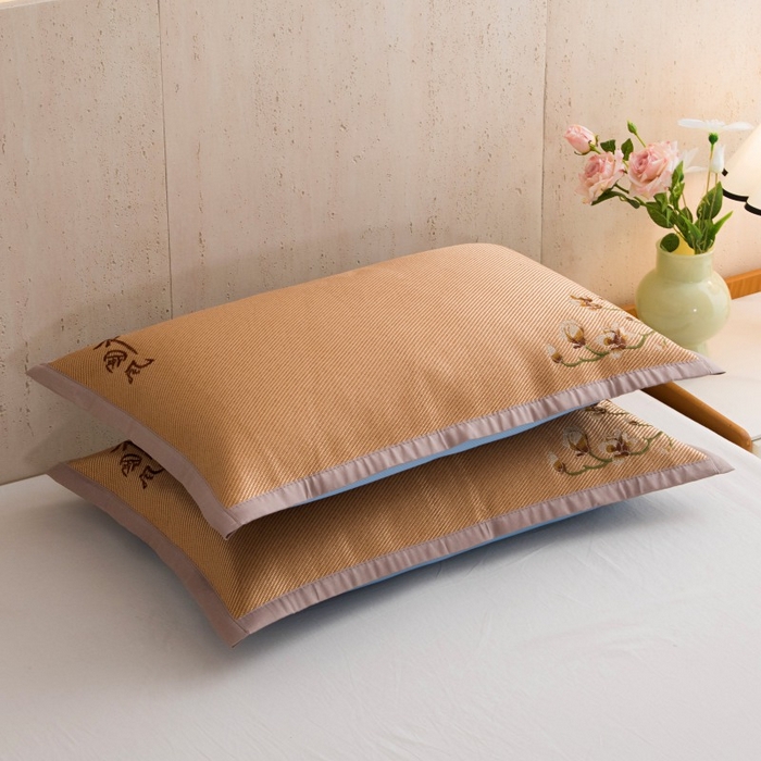 91家纺网 家纺一手货源 找家纺 （总）莉迪娅 2026新款荞麦壳枕头枕芯夏季凉席藤席枕头夏凉枕