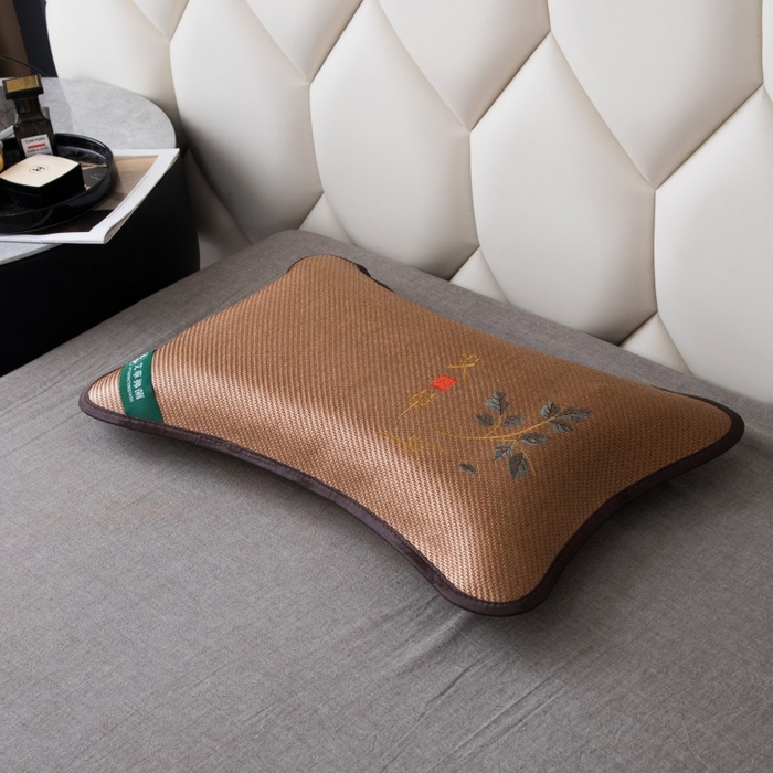 91家纺网 家纺一手货源 找家纺 （总）莉迪娅 2026新款荞麦壳枕头枕芯夏季凉席藤席枕头夏凉枕