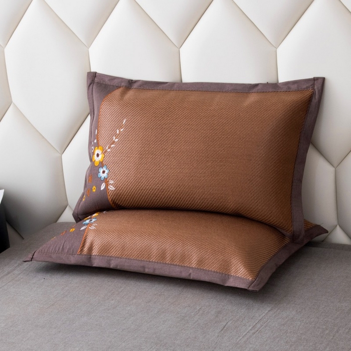 91家纺网 家纺一手货源 找家纺 （总）莉迪娅 2026新款荞麦壳枕头枕芯夏季凉席藤席枕头夏凉枕