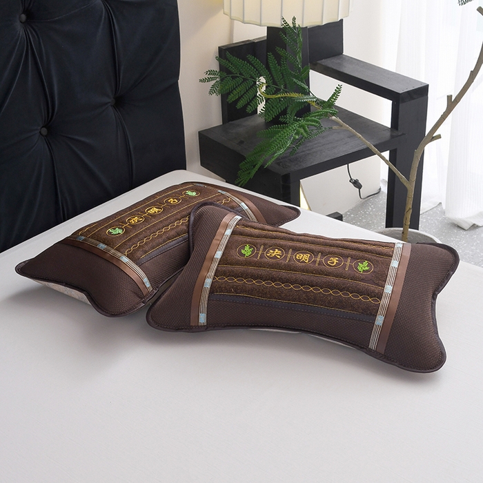 91家纺网 家纺一手货源 找家纺 （总）莉迪娅 2026新款荞麦壳枕头枕芯夏季凉席藤席枕头夏凉枕