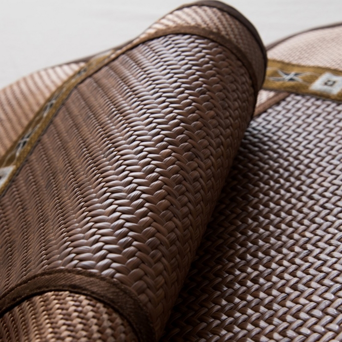 91家纺网 家纺一手货源 找家纺 莉迪娅 2026新款荞麦壳枕头枕芯夏季凉席藤席枕头夏凉枕 中号圆角咖色