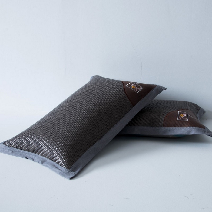 91家纺网 家纺一手货源 找家纺 莉迪娅 2026新款荞麦壳枕头枕芯夏季凉席藤席枕头夏凉枕 心动灰