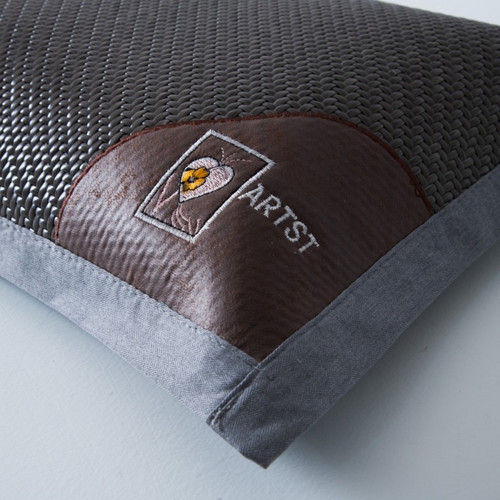 91家纺网 家纺一手货源 找家纺 莉迪娅 2026新款荞麦壳枕头枕芯夏季凉席藤席枕头夏凉枕 心动灰