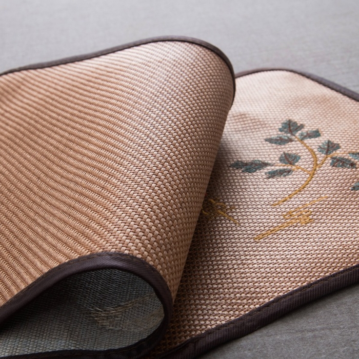 91家纺网 家纺一手货源 找家纺 莉迪娅 2026新款荞麦壳枕头枕芯夏季凉席藤席枕头夏凉枕 艾草圆角咖