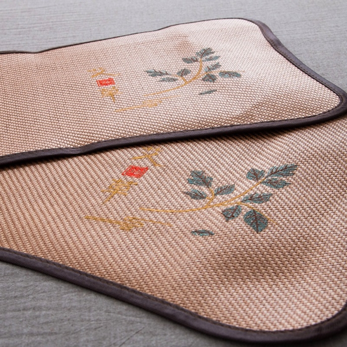 91家纺网 家纺一手货源 找家纺 莉迪娅 2026新款荞麦壳枕头枕芯夏季凉席藤席枕头夏凉枕 艾草圆角咖