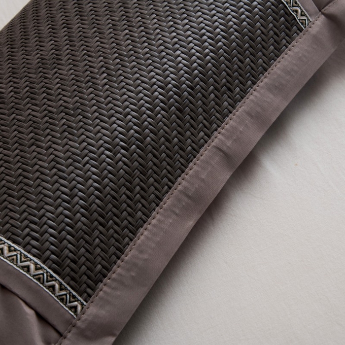 91家纺网 家纺一手货源 找家纺 莉迪娅 2026新款荞麦壳枕头枕芯夏季凉席藤席枕头夏凉枕 直角仿藤灰色