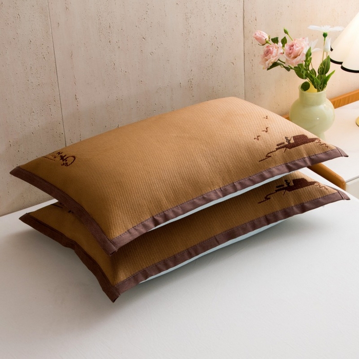 莉迪娅 2026新款荞麦壳枕头枕芯夏季凉席藤席枕头夏凉枕 忆江南