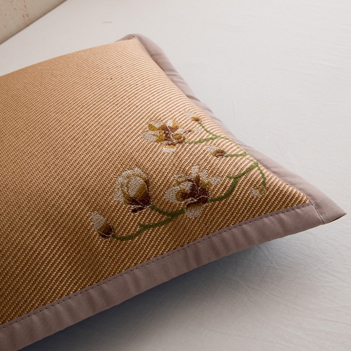 91家纺网 家纺一手货源 找家纺 莉迪娅 2026新款荞麦壳枕头枕芯夏季凉席藤席枕头夏凉枕 中国风