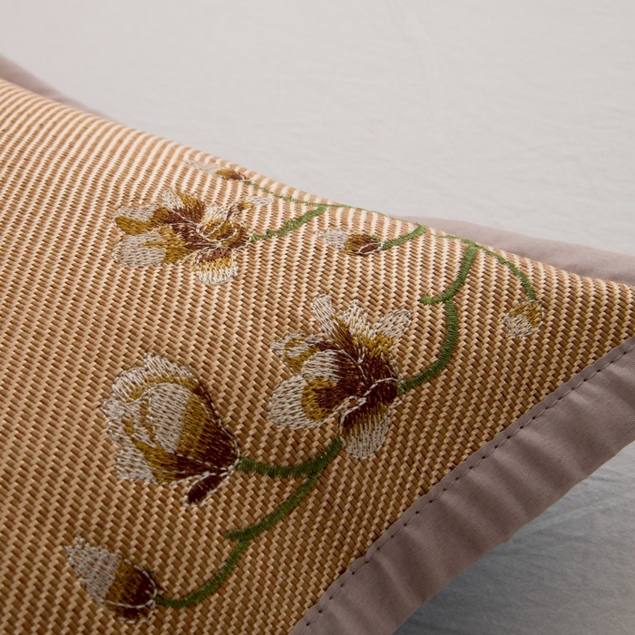 91家纺网 家纺一手货源 找家纺 莉迪娅 2026新款荞麦壳枕头枕芯夏季凉席藤席枕头夏凉枕 中国风