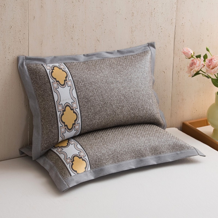 91家纺网 家纺一手货源 找家纺 莉迪娅 2026新款荞麦壳枕头枕芯夏季凉席藤席枕头夏凉枕 骄阳似火