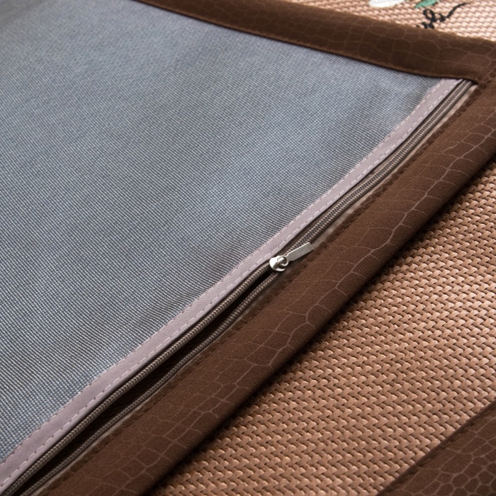 91家纺网 家纺一手货源 找家纺 莉迪娅 2026新款荞麦壳枕头枕芯夏季凉席藤席枕头夏凉枕 本草咖色