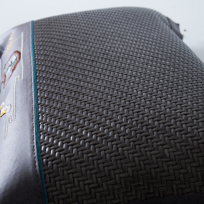 91家纺网 家纺一手货源 找家纺 莉迪娅 2026新款荞麦壳枕头枕芯夏季凉席藤席枕头夏凉枕 桃花流水灰