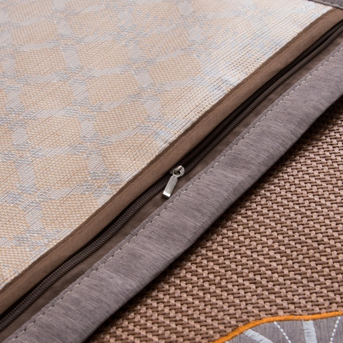 91家纺网 家纺一手货源 找家纺 莉迪娅 2026新款荞麦壳枕头枕芯夏季凉席藤席枕头夏凉枕 贝壳秀咖色