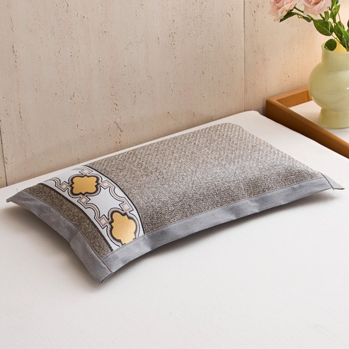 91家纺网 家纺一手货源 找家纺 莉迪娅 2026新款荞麦壳枕头枕芯夏季凉席藤席枕头夏凉枕 骄阳似火