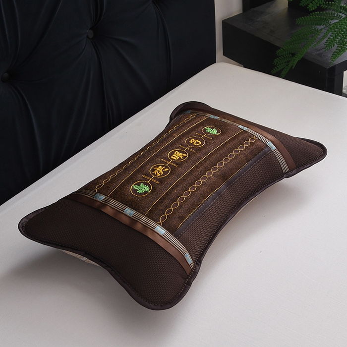 91家纺网 家纺一手货源 找家纺 莉迪娅 2026新款荞麦壳枕头枕芯夏季凉席藤席枕头夏凉枕 决明子圆角