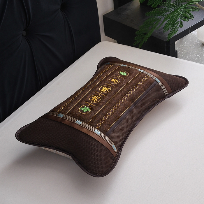 91家纺网 家纺一手货源 找家纺 莉迪娅 2026新款荞麦壳枕头枕芯夏季凉席藤席枕头夏凉枕 决明子圆角