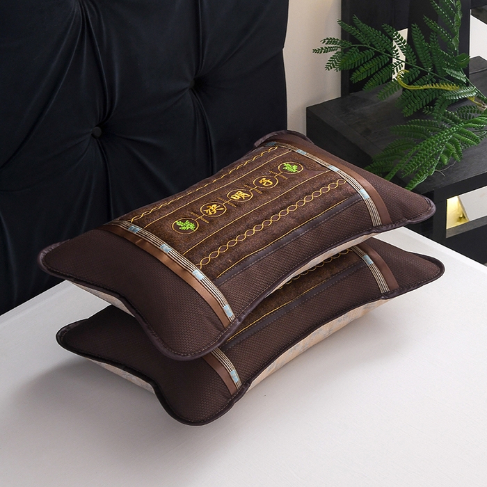 91家纺网 家纺一手货源 找家纺 莉迪娅 2026新款荞麦壳枕头枕芯夏季凉席藤席枕头夏凉枕 决明子圆角