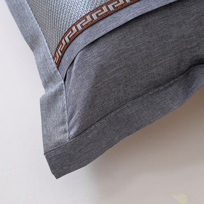 91家纺网 家纺一手货源 找家纺 莉迪娅 2026新款荞麦壳枕头枕芯夏季凉席藤席枕头夏凉枕 冰藤中方银