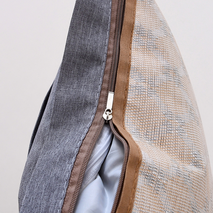 91家纺网 家纺一手货源 找家纺 莉迪娅 2026新款荞麦壳枕头枕芯夏季凉席藤席枕头夏凉枕 冰藤中方银