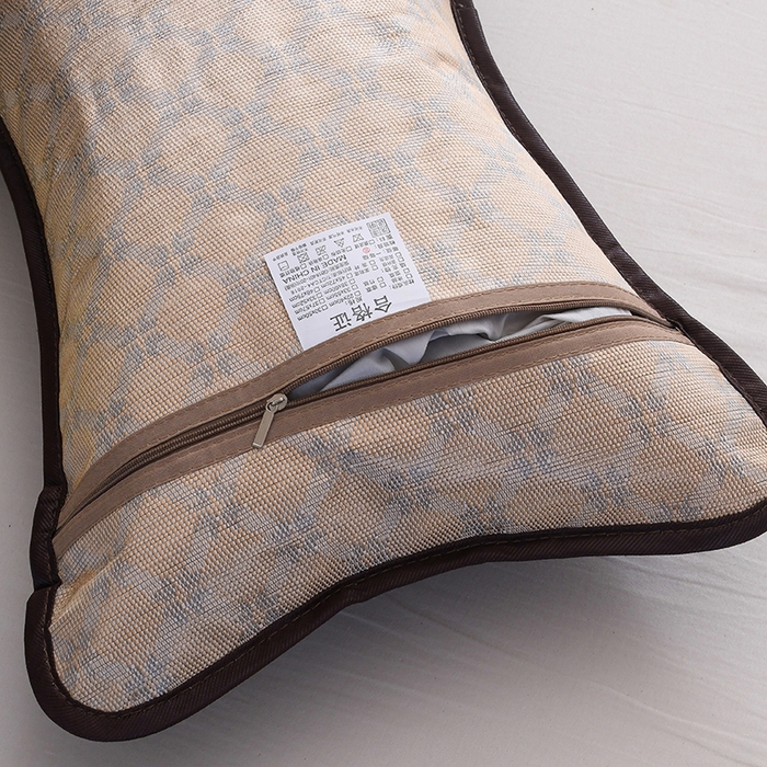 91家纺网 家纺一手货源 找家纺 莉迪娅 2026新款荞麦壳枕头枕芯夏季凉席藤席枕头夏凉枕 决明子圆角