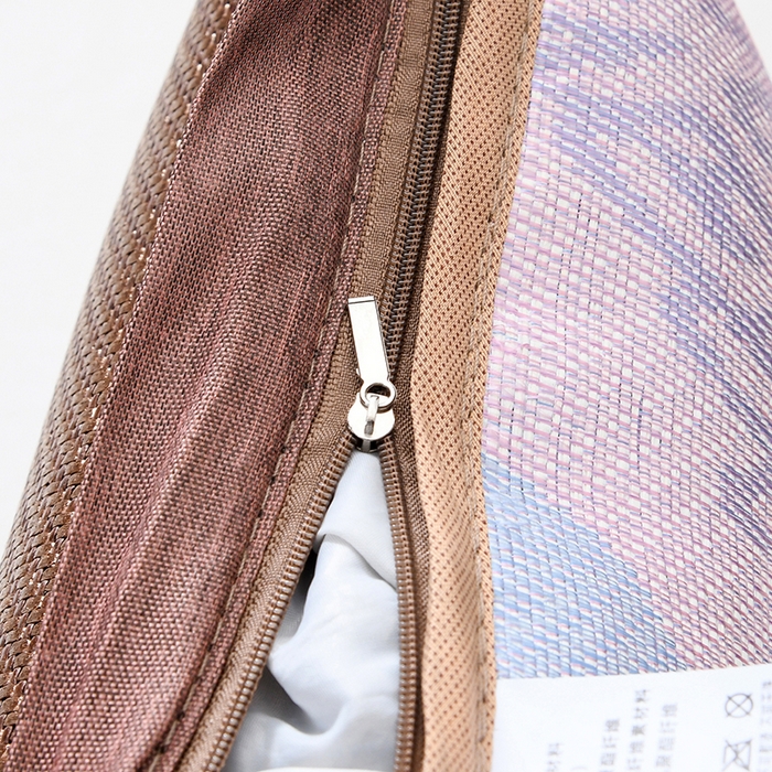 91家纺网 家纺一手货源 找家纺 莉迪娅 2026新款荞麦壳枕头枕芯夏季凉席藤席枕头夏凉枕 中国结咖色