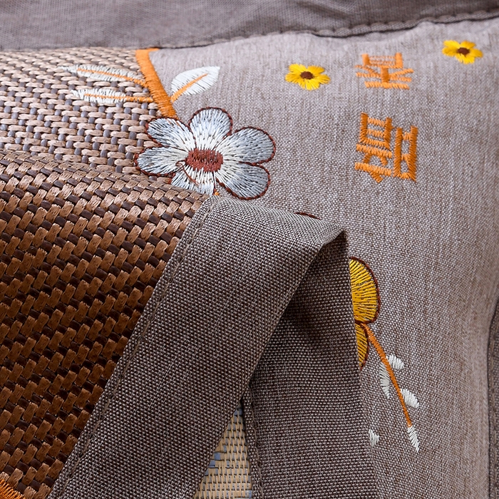 91家纺网 家纺一手货源 找家纺 莉迪娅 2026新款荞麦壳枕头枕芯夏季凉席藤席枕头夏凉枕 暗香