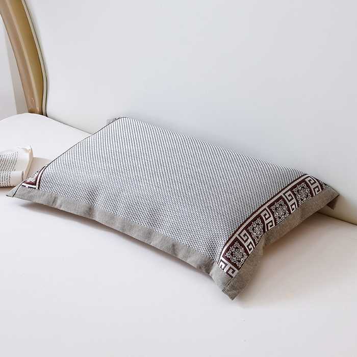 91家纺网 家纺一手货源 找家纺 莉迪娅 2026新款荞麦壳枕头枕芯夏季凉席藤席枕头夏凉枕 中式直角银