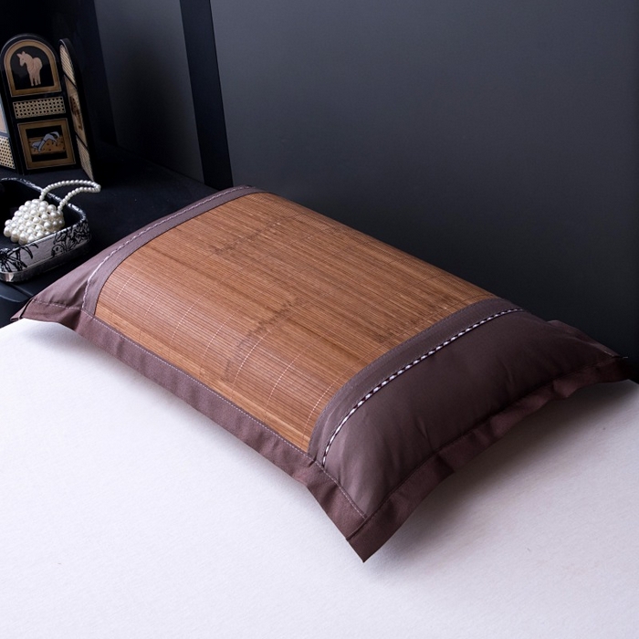 莉迪娅 2026新款夏季凉席枕套藤席枕头套草席枕芯套 炭化直角