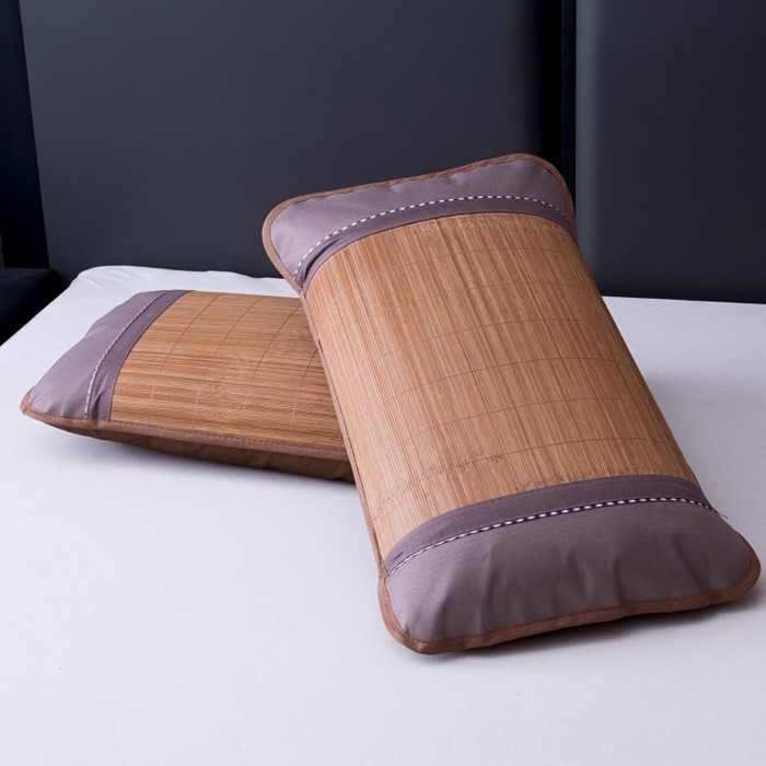 91家纺网 家纺一手货源 找家纺 莉迪娅 2026新款夏季凉席枕套藤席枕头套草席枕芯套 炭化圆角