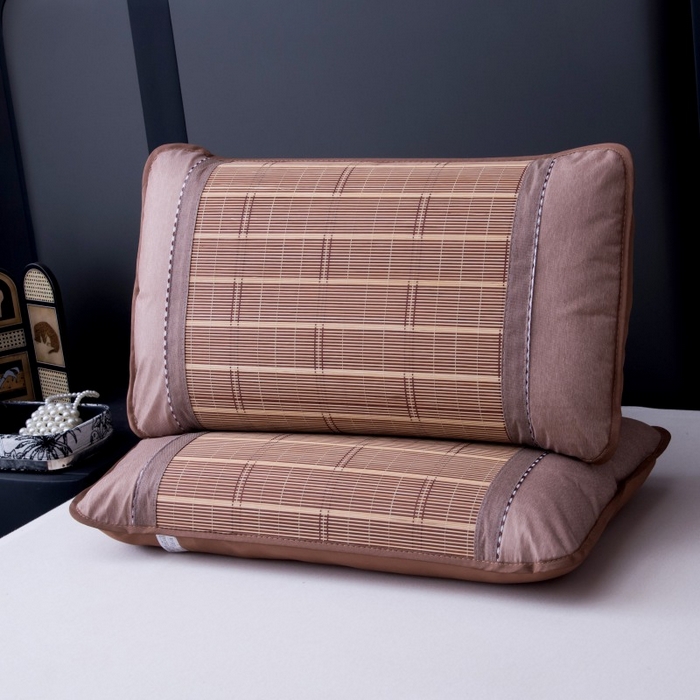 91家纺网 家纺一手货源 找家纺 莉迪娅 2026新款夏季凉席枕套藤席枕头套草席枕芯套 圆角2+1