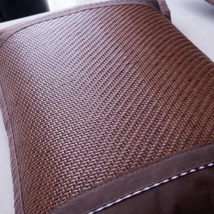 91家纺网 家纺一手货源 找家纺 莉迪娅 2026新款夏季凉席枕套藤席枕头套草席枕芯套 风花雪月咖